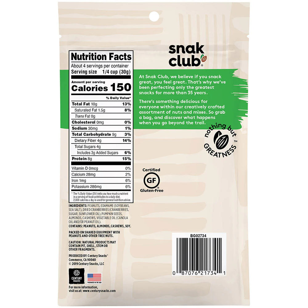 SNAK CLUB - SC-RS-POWER PROTEIN MIX 4.2OZ /6