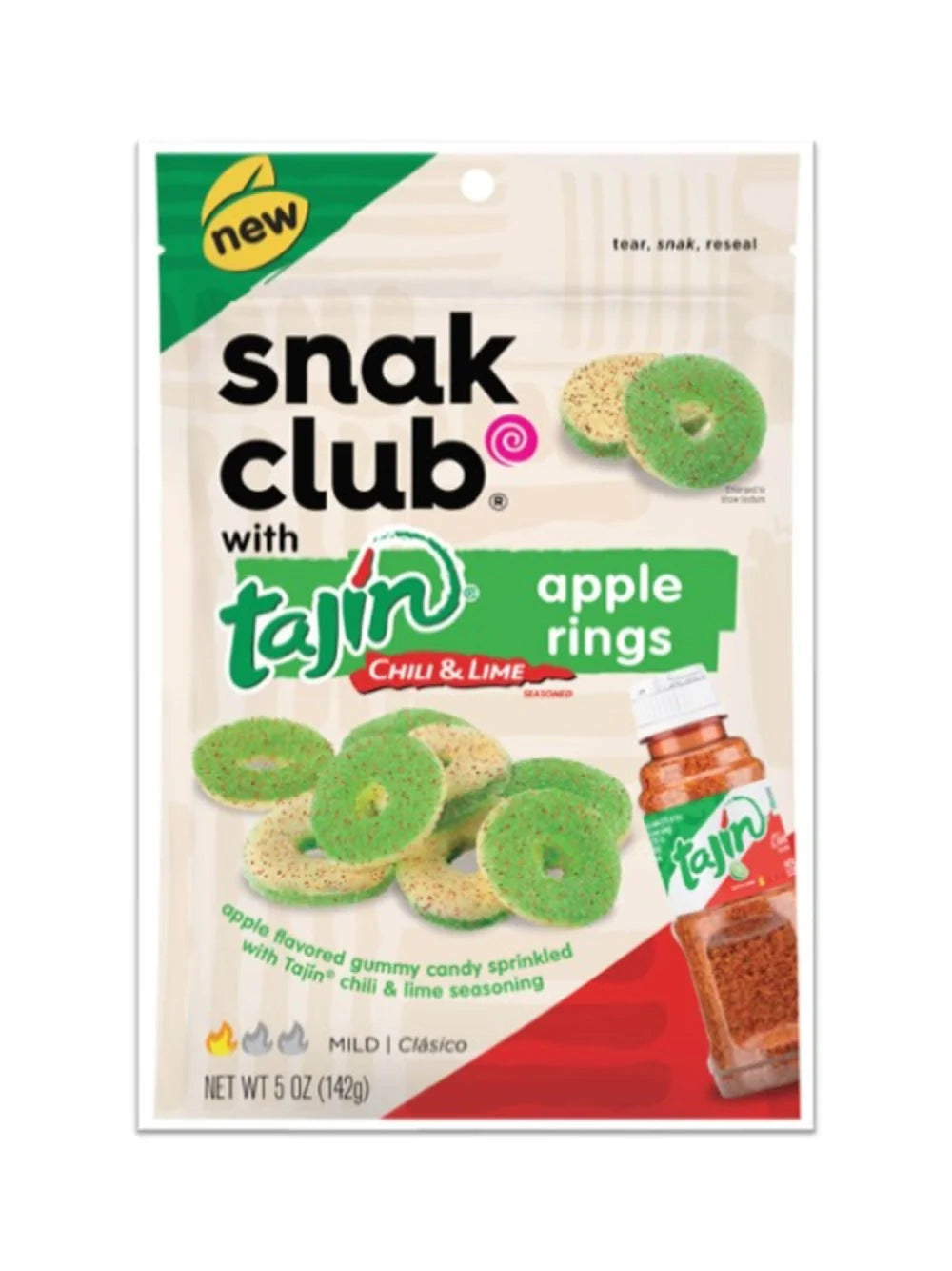 SNAK CLUB - SC-RS-TAJIN APPLE RINGS 5OZ/6