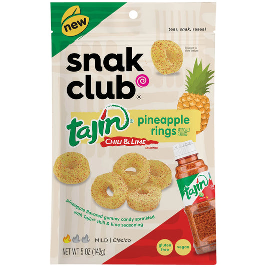 SNAK CLUB - SC-RS-TAJIN PINEAPPLE RINGS 5OZ/6