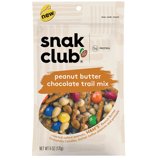 SNAK CLUB - SC-RS-PEANUT BUTTER CHOCOLATE TRAIL 6OZ /6