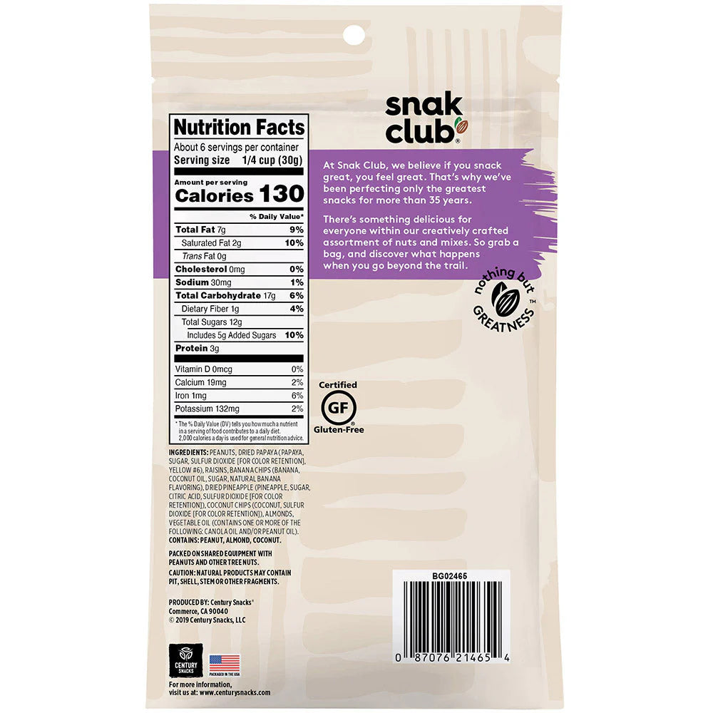 SNAK CLUB - SC-RS-TROPICAL MIX  6.75OZ /6