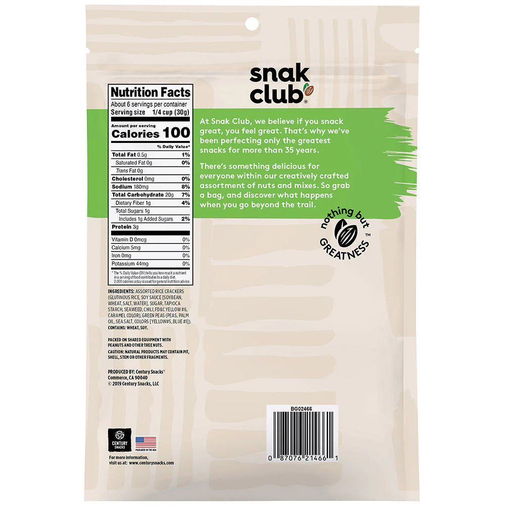 SNAK CLUB - SC-RS-ASIAN STYLE SNACK MIX 6.75OZ /6