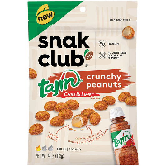 SNAK CLUB - SC-RS-TAJIN CRUNCHY PEANUTS 4OZ /6