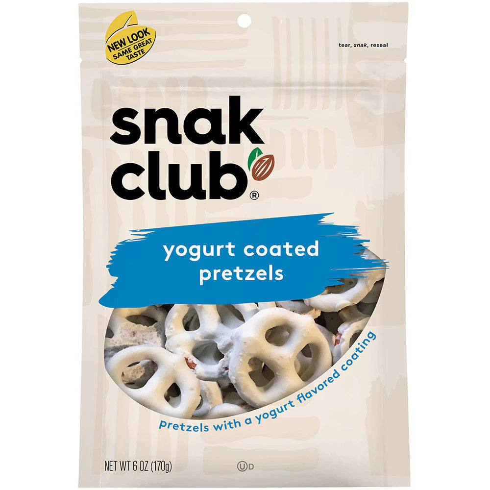 SNAK CLUB - SC-RS-YOGURT PRETZELS 6OZ /6-