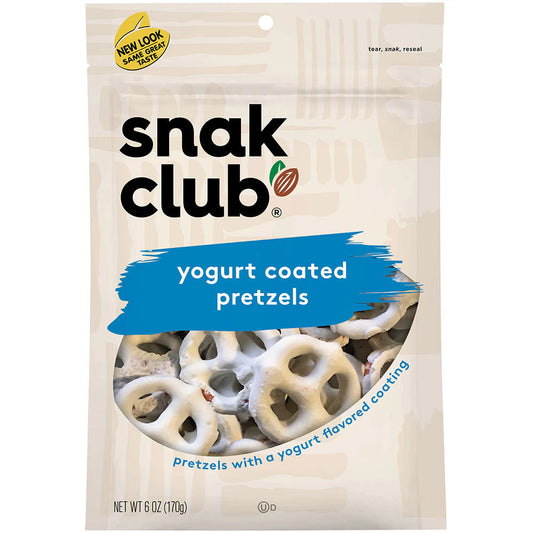 SNAK CLUB - SC-RS-YOGURT PRETZELS 6OZ /6-