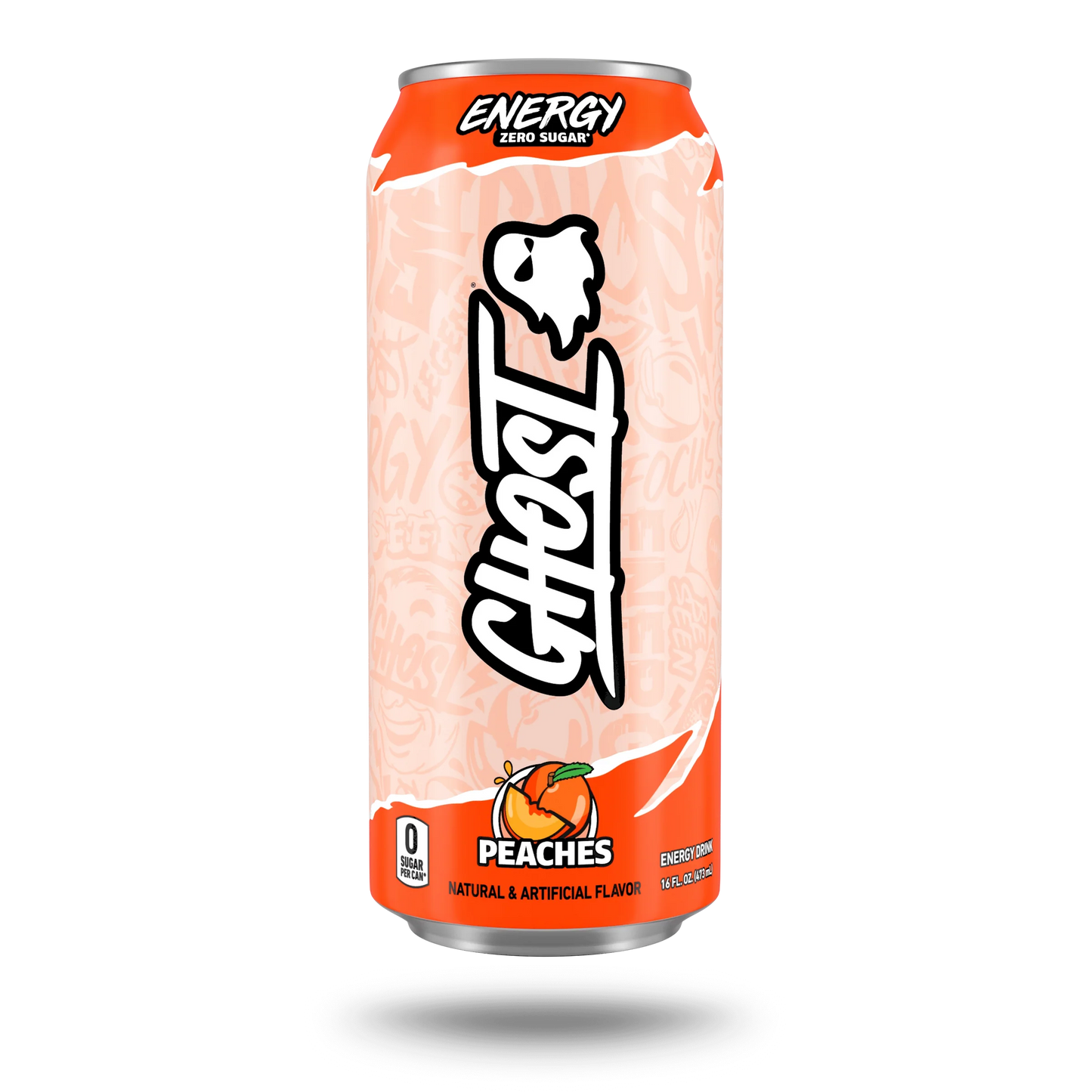 GHOST ENERGY DRINK - PEACHES -16FLOZ