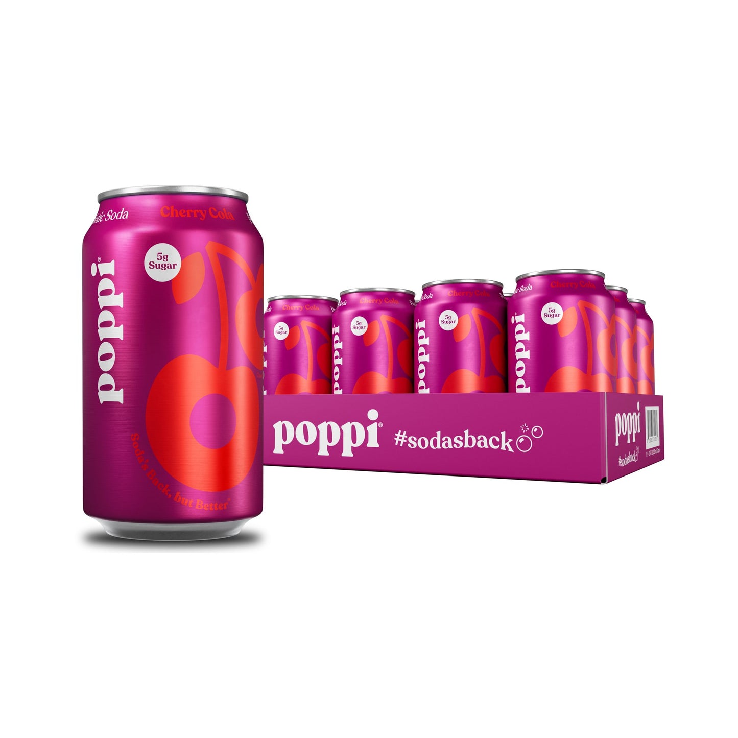 POPPI CHERRY COLA CAN 12/ 12OZ