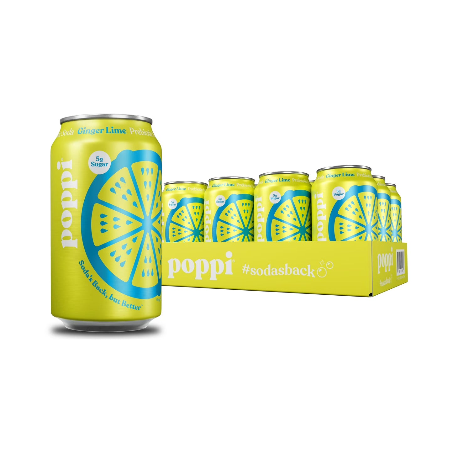 POPPI GINGER LIME CAN 12/ 12OZ