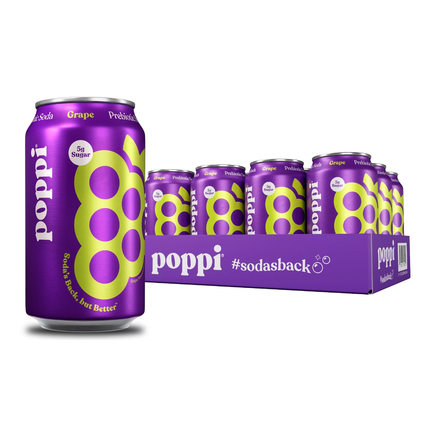 POPPI GRAPE CAN 12/ 12OZ
