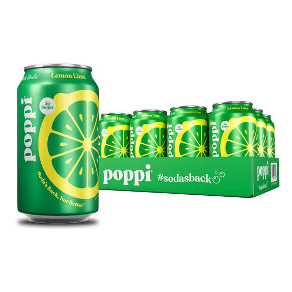 POPPI LEMON LIME CAN 12/ 12OZ