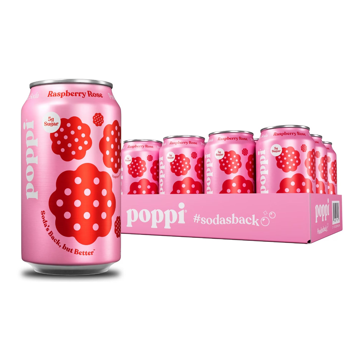 POPPI RASPBERRY ROSE CAN 12/ 12OZ