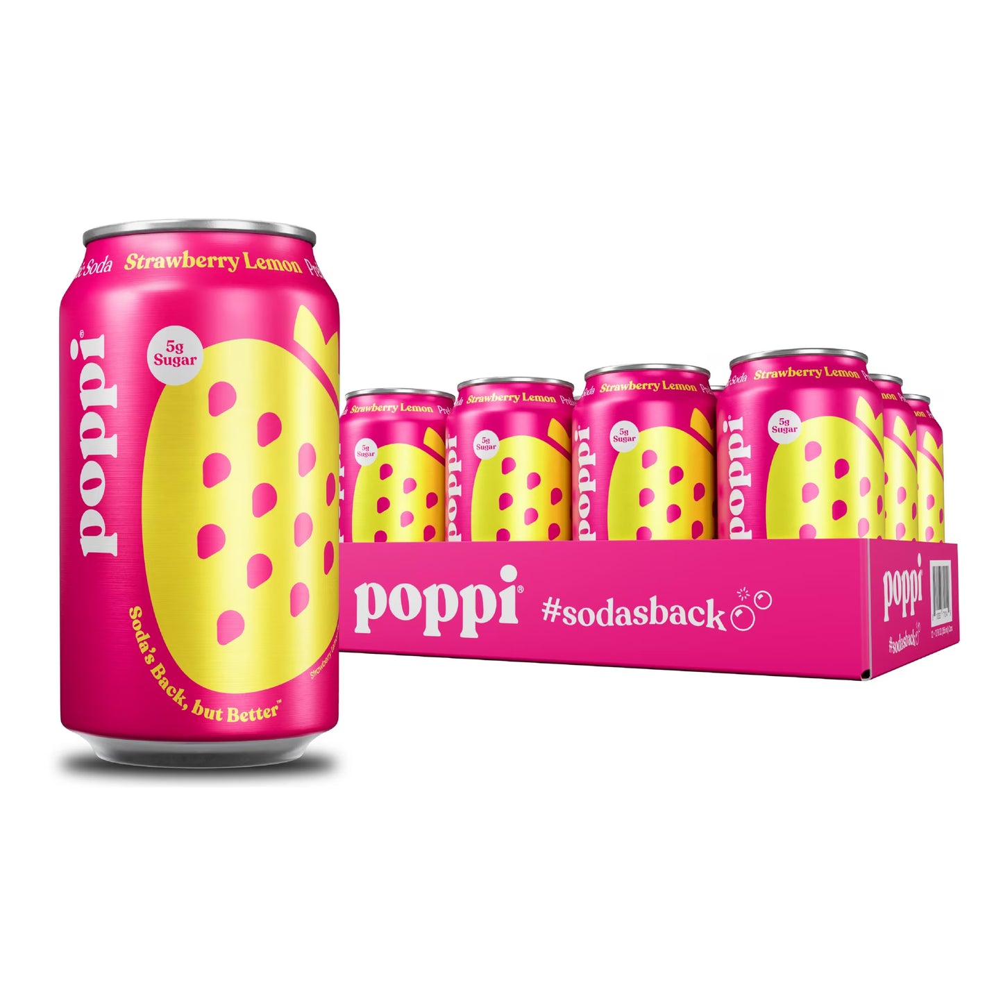 POPPI STRAWBERRY LEMON CAN 12/ 12OZ