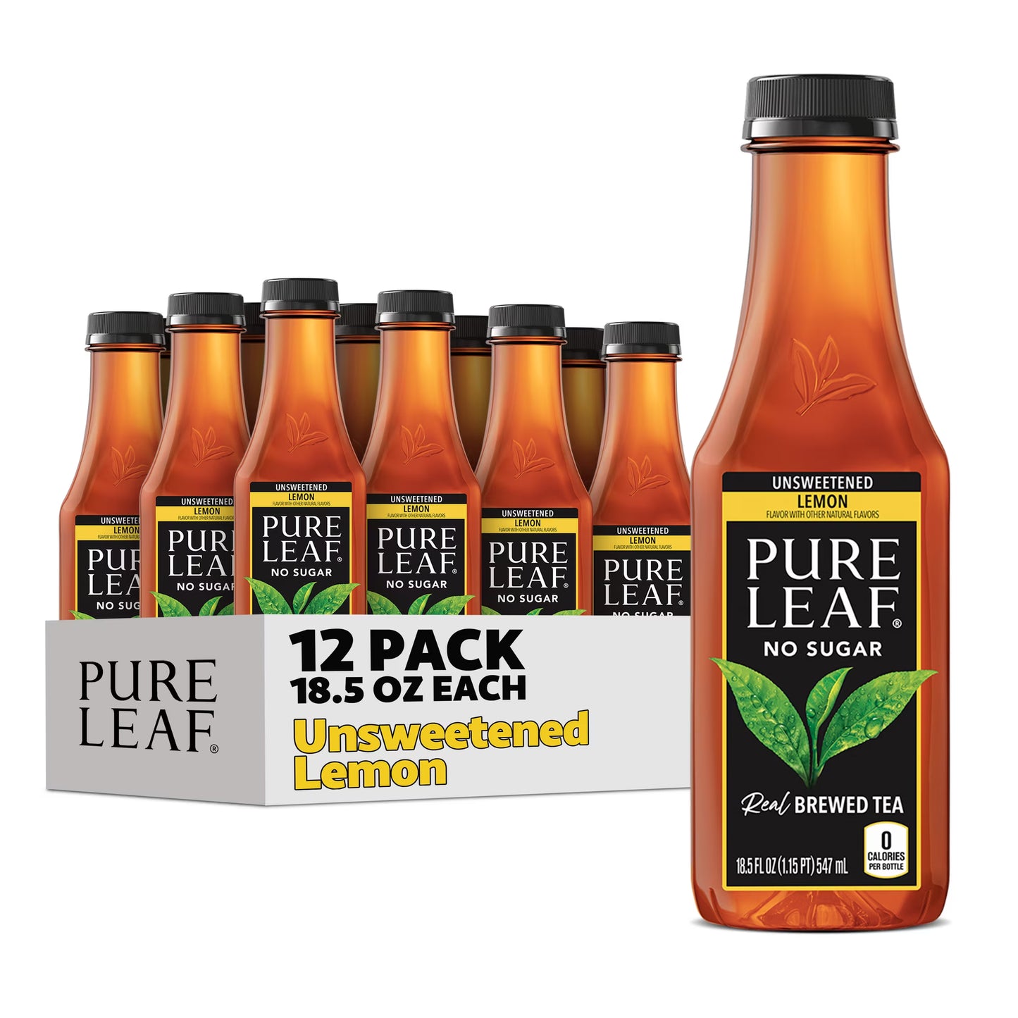 PURE LEAF - UNSWEET LEMON TEA -18.5OZ- 12PK
