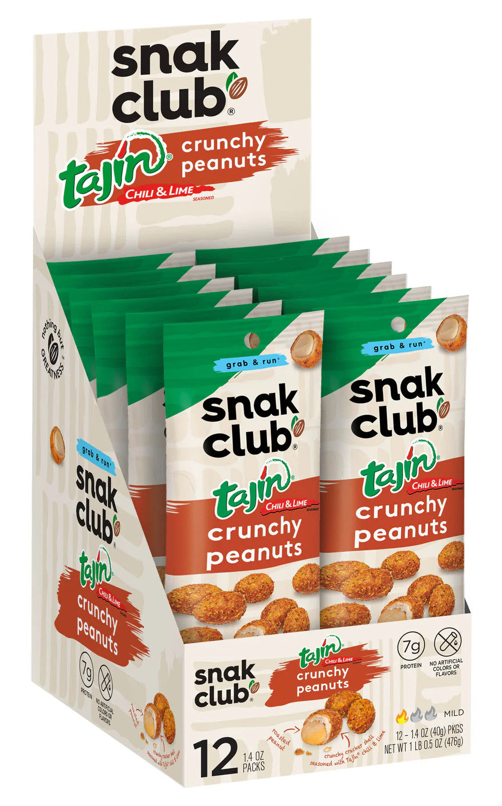 SNAK CLUB - SC-GR-TAJIN CRUNCHY PEANUTS 1.4oz/12/144