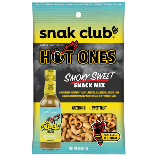 SNAK CLUB - SC-SS-HOT ONES SMOKY SWEET SNACK MIX 2oz/12