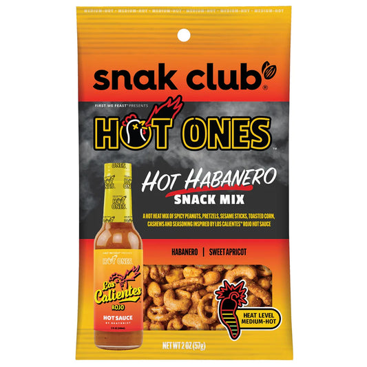 SNAK CLUB - SC-SS-HOT ONES HOT HABANERO SNACK MIX 2oz/12