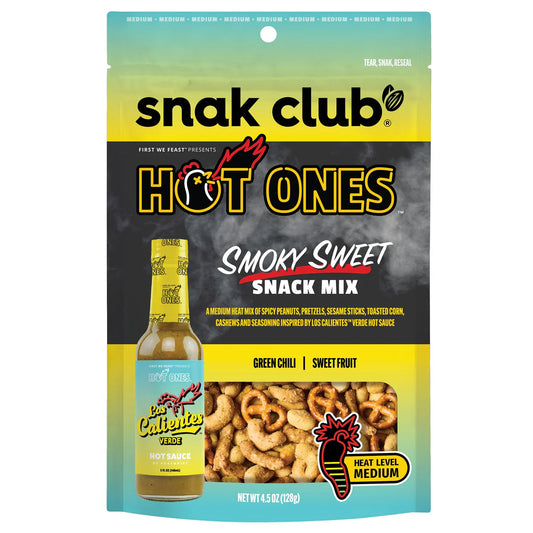 SNAK CLUB - SC-RS-HOT ONES SMOKY SWEET SNACK MIX 4.5OZ /6