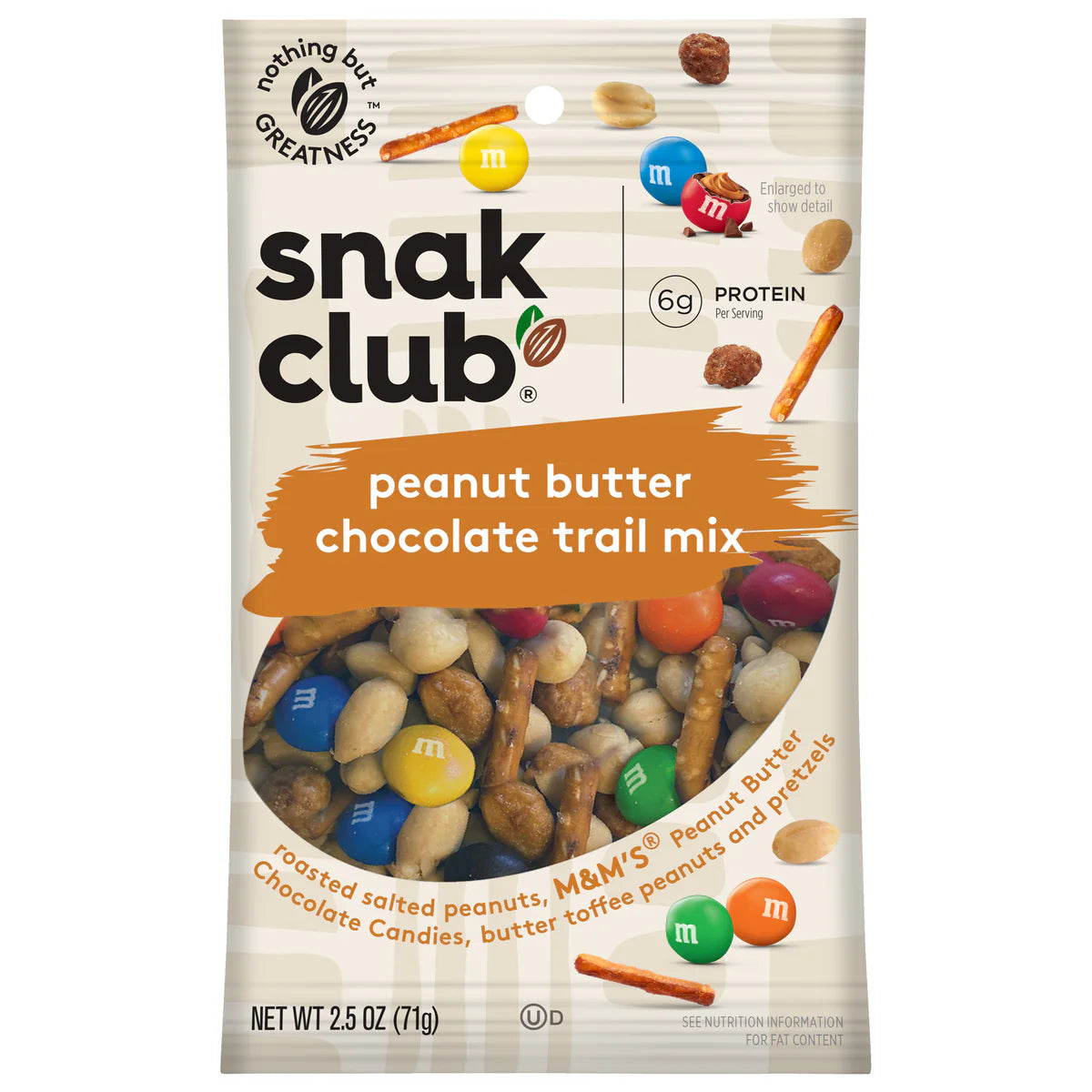 SNAK CLUB - SC-SS PEANUT BUTTER CHOCOLATE TRAIL MIX 2.50oz/12
