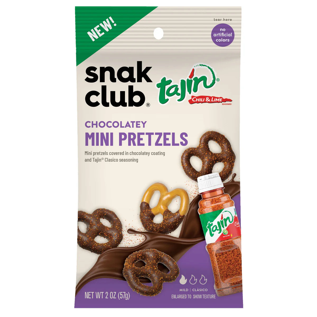 SNAK CLUB - SC-SS TAJIN CHOCOLATEY MINI PRETZEL 2OZ /12