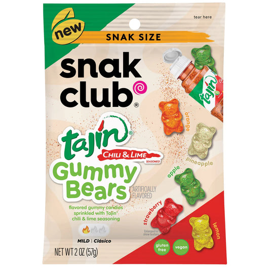 SNAK CLUB - SC-SS-TAJIN GUMMY BEARS 2oz/12