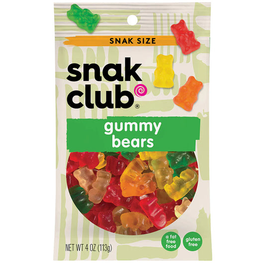 SNAK CLUB - SC-SS-GUMMY BEARS 4oz/12