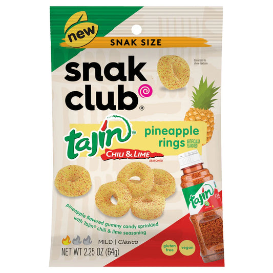 SNAK CLUB - SC-SS-TAJIN PINEAPPLE RINGS 2.25oz/12
