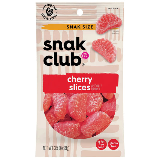 SNAK CLUB - SC-SS-CHERRY SLICES 3.5oz/12
