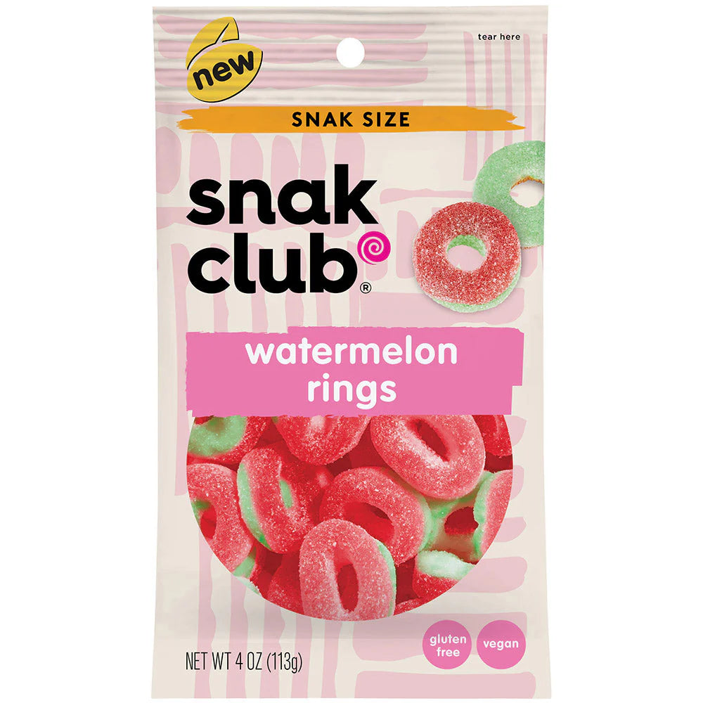 SNAK CLUB - SC-SS-WATERMELON RINGS 4oz/12