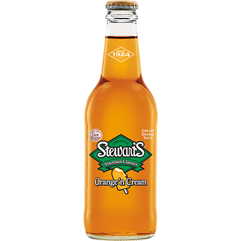 STEWART'S ORANGE 'N CREAM FLAVORED SODA -12FL OZ