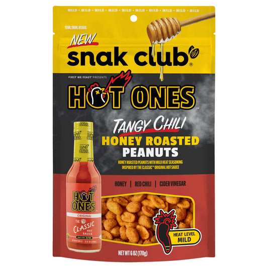 SNAK CLUB - SC-RS HOT ONES HNY RSTD TANGY CHILI PEANUT 6oz/6