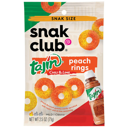 SNAK CLUB - SC-SS-TAJIN PEACH RINGS 2.50oz/12