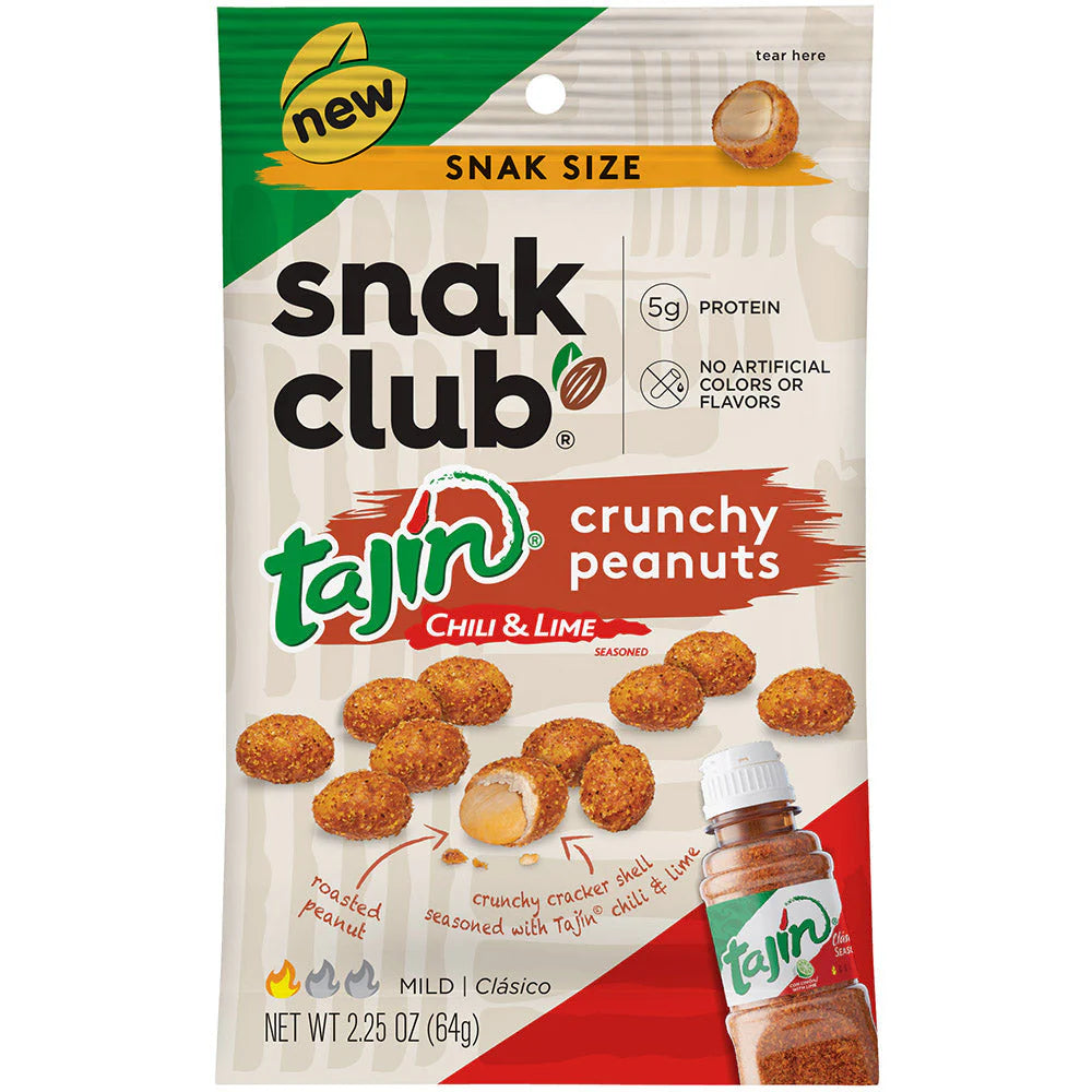 SNAK CLUB - SC-SS-TAJIN CRUNCHY PEANUTS 2.25oz/12