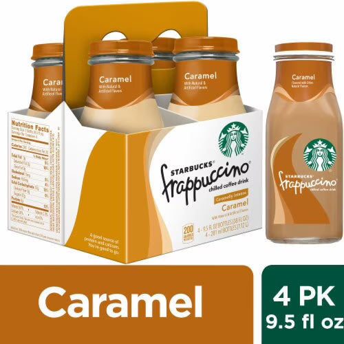 STARBUCKS -  CARAMEL FRAPP - 9.5OZ 4PK