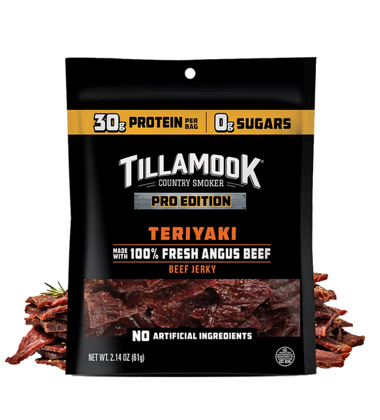 SNAK CLUB - PRO EDITION TERIYAKI JERKY CLIP STRIP 12/2.14oz (#804220)