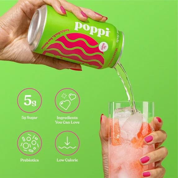POPPI WATERMELON CAN 12/ 12OZ