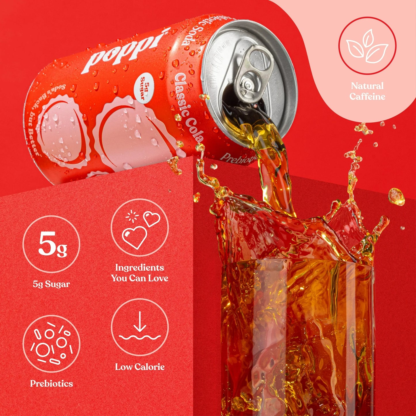 POPPI CLASSIC COLA CAN 12/ 12OZ