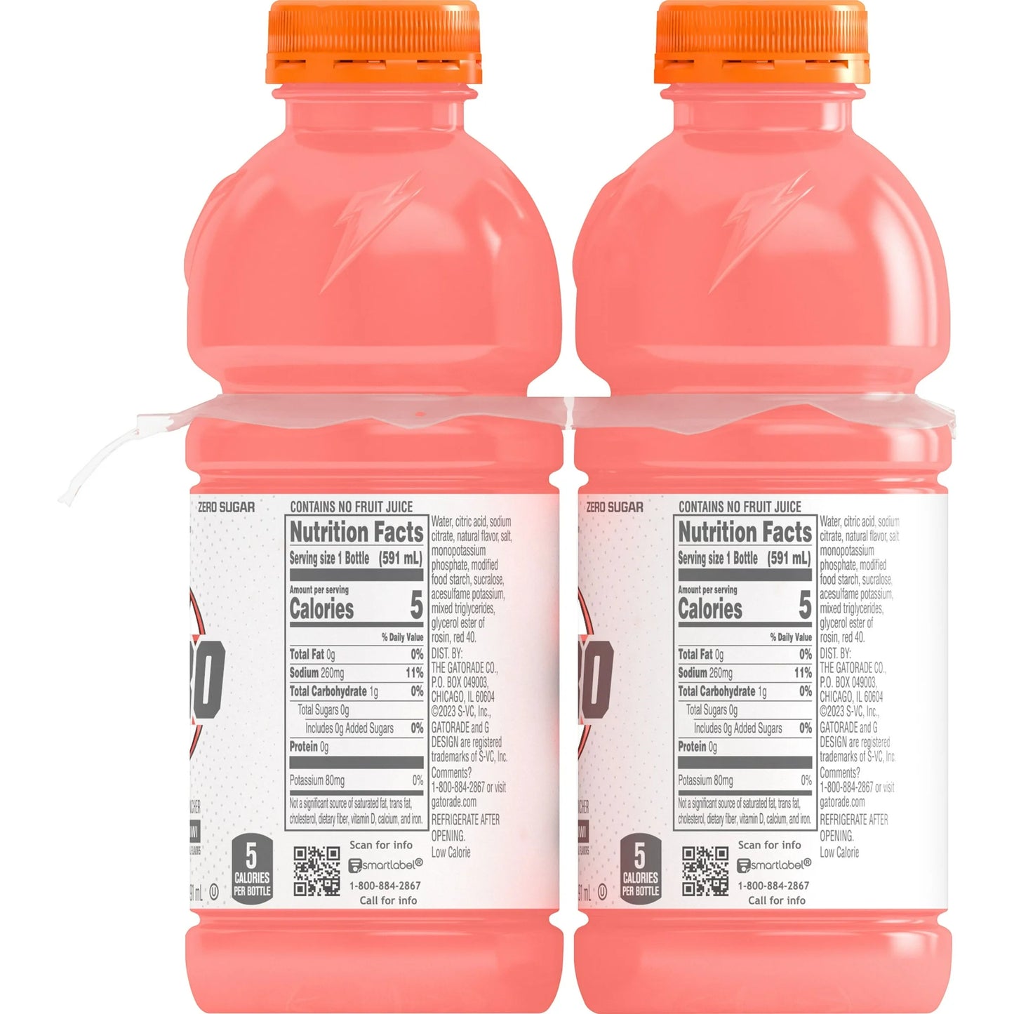 GATORADE -  ZERO STRAWBERRY KIWI -20OZ (3X8PK)