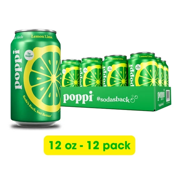 POPPI LEMON LIME CAN 12/ 12OZ