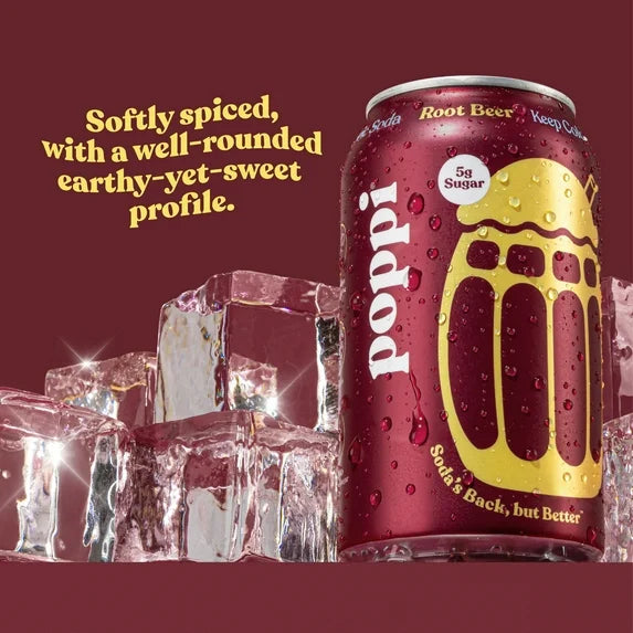 POPPI ROOT BEER CAN 12/ 12OZ