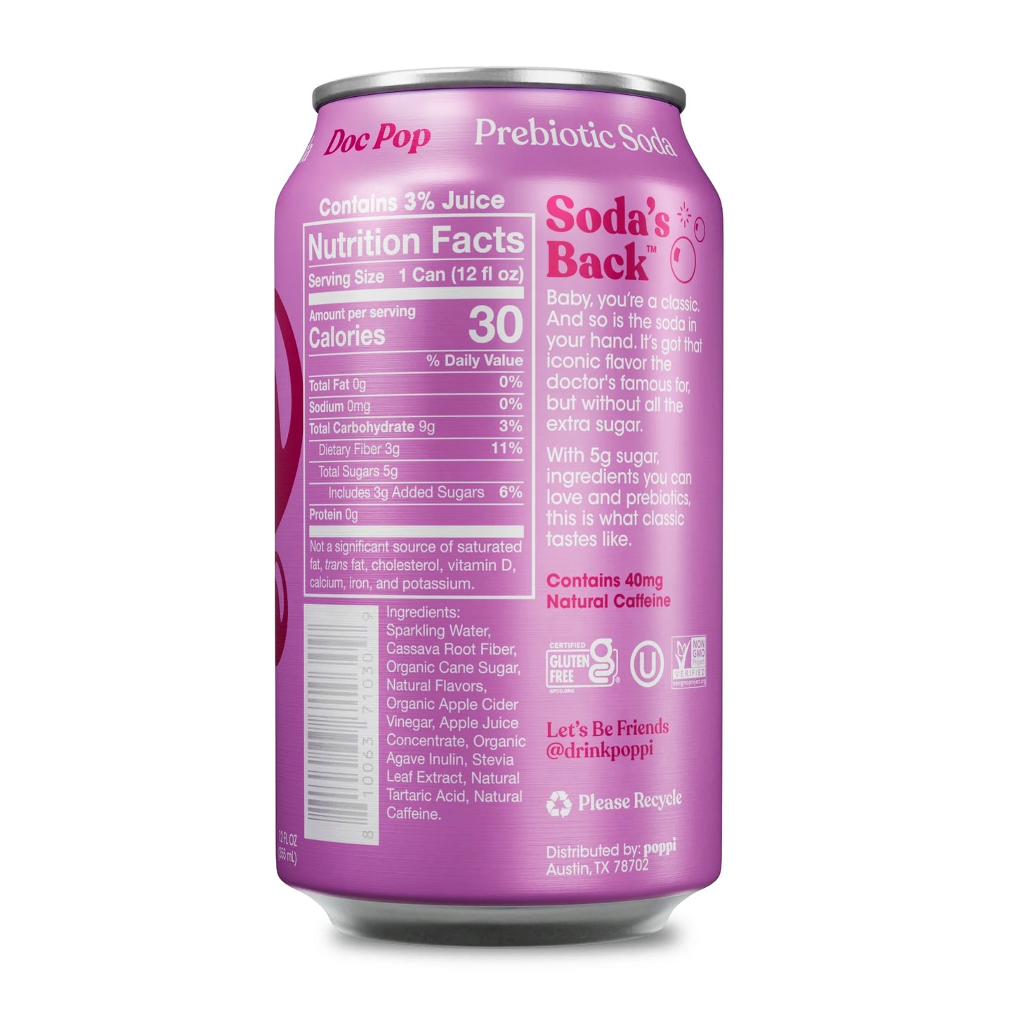 POPPI DOC POP CAN 12/ 12OZ