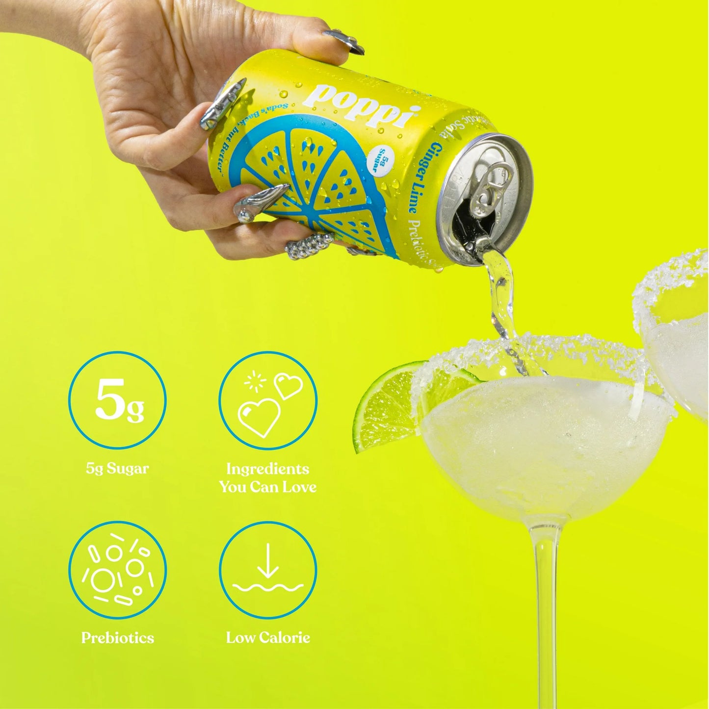 POPPI GINGER LIME CAN 12/ 12OZ