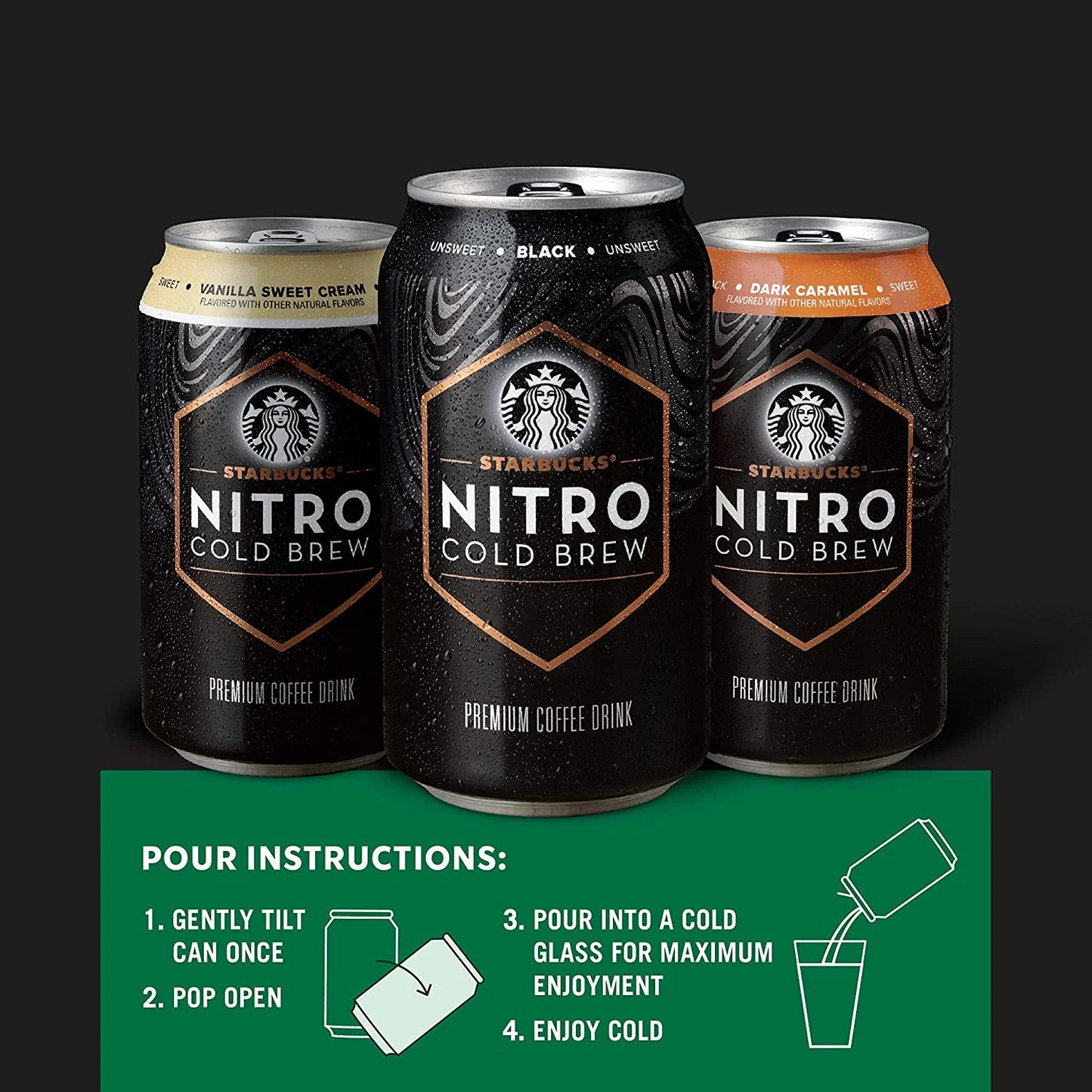 STARBUCKS -  NITRO CB VANILLA SWEET CREAM - 9.6OZ