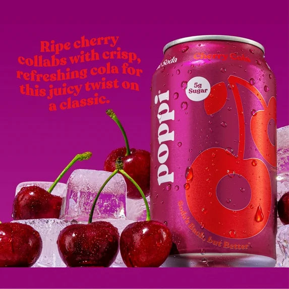 POPPI CHERRY COLA CAN 12/ 12OZ