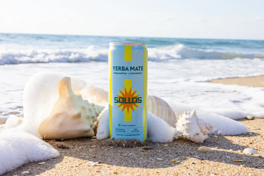 SOLLOS - YERBA MATE - PINEAPPLE AND COCONUT 12 PACK