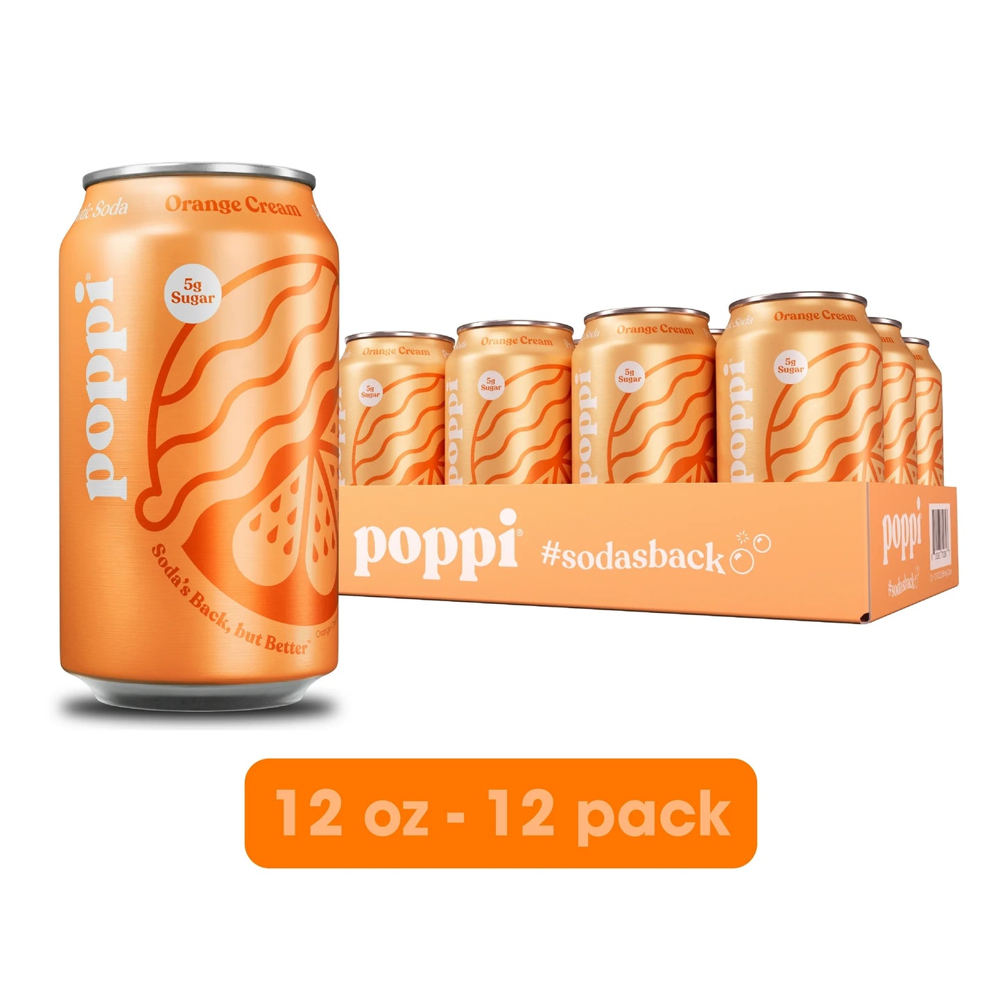 POPPI ORANGE CREAM CAN 12/ 12OZ